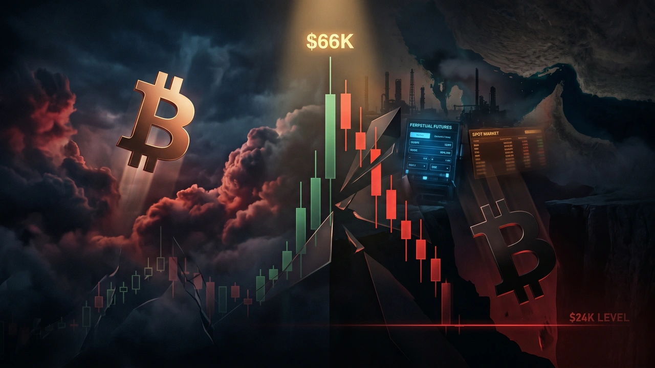 Bitcoin at a Crossroads: $66K Hope Meets $24K Worst-Case Warning