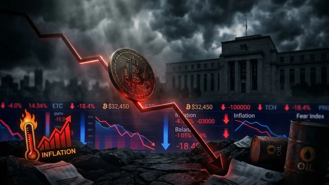 Bitcoin bricht unter heißen PPI-Daten ein, während Fed-Entscheidung droht