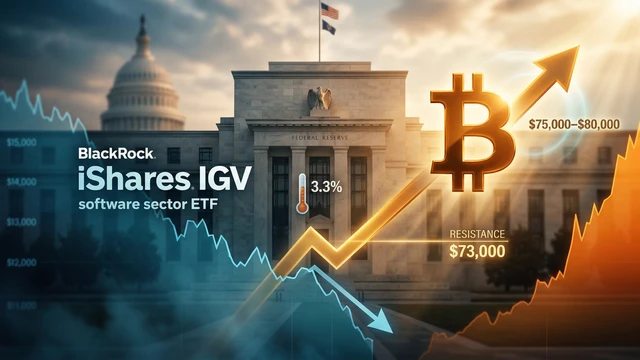 Bitcoin entkoppelt sich von Software-Aktien, während Inflation die Märkte neu gestaltet