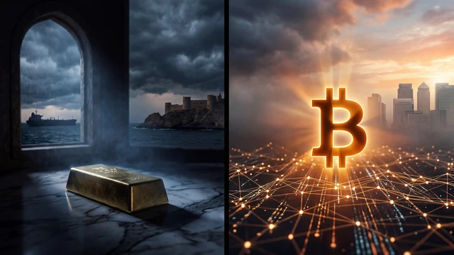 Bitcoin etabliert sich als Krisenwährung, während Gold unter Iran-Spannungen schwächelt