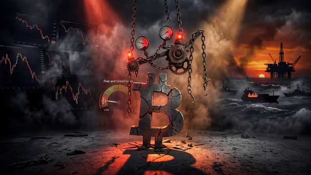 Bitcoin erreicht extremes Angst-Niveau, während Geopolitik und Leverage kollidieren