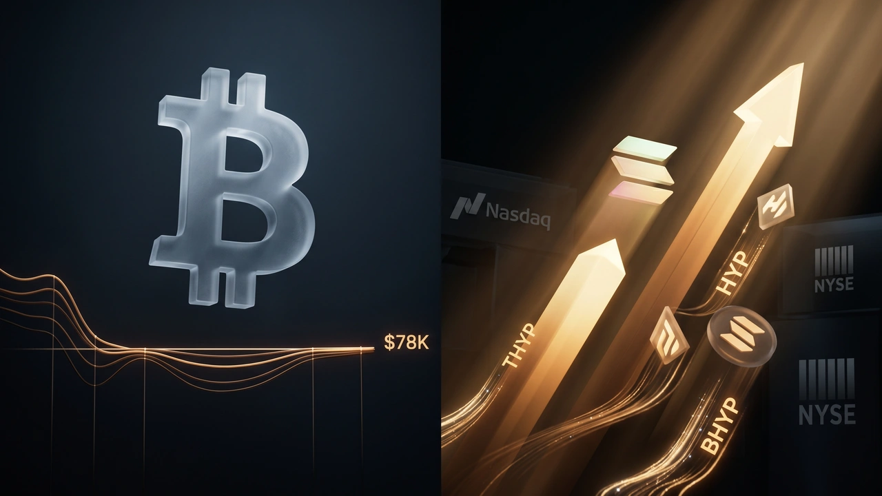 Bitcoin stagniert bei 78.000 Dollar, während HYPE-ETFs die Nachfragegeschichte neu schreiben
