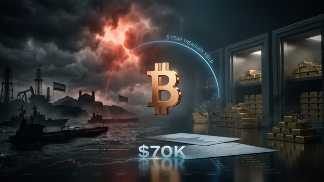 Bitcoin pendelt um 70.000 Dollar, während Iran-Spannungen das makroökonomische Spielfeld neu definieren