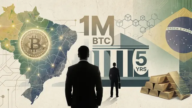 Brasilien schlägt strategische Bitcoin-Reserve mit Ziel von 1 Million BTC über fünf Jahre vor