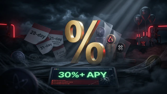 Crypto-Staking-Renditen über 30 %: Warum die tatsächlichen Erträge oft deutlich niedriger sind